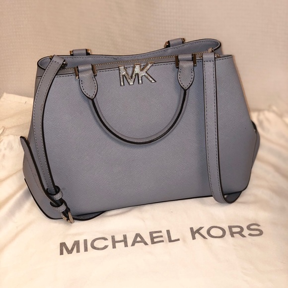 Michael Kors Handbags - Michael Kors Light Blue Satchel Purse.